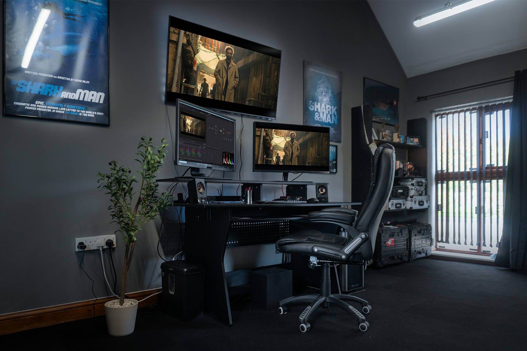 The colour grading console at Palette Colour Grading
